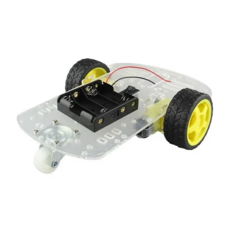 CHASIS PLATAFORMA ACRILICO ROBOT MÓVIL 2WD