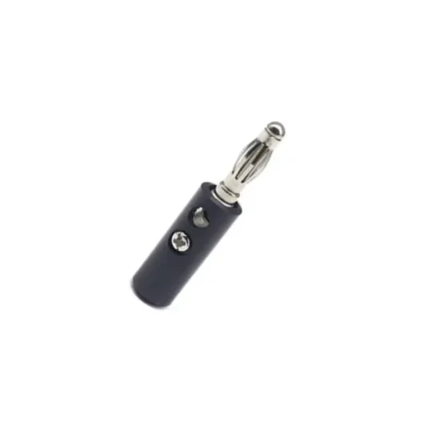 CONECTOR TIPO BANANA MACHO 4MM COLOR NEGRO