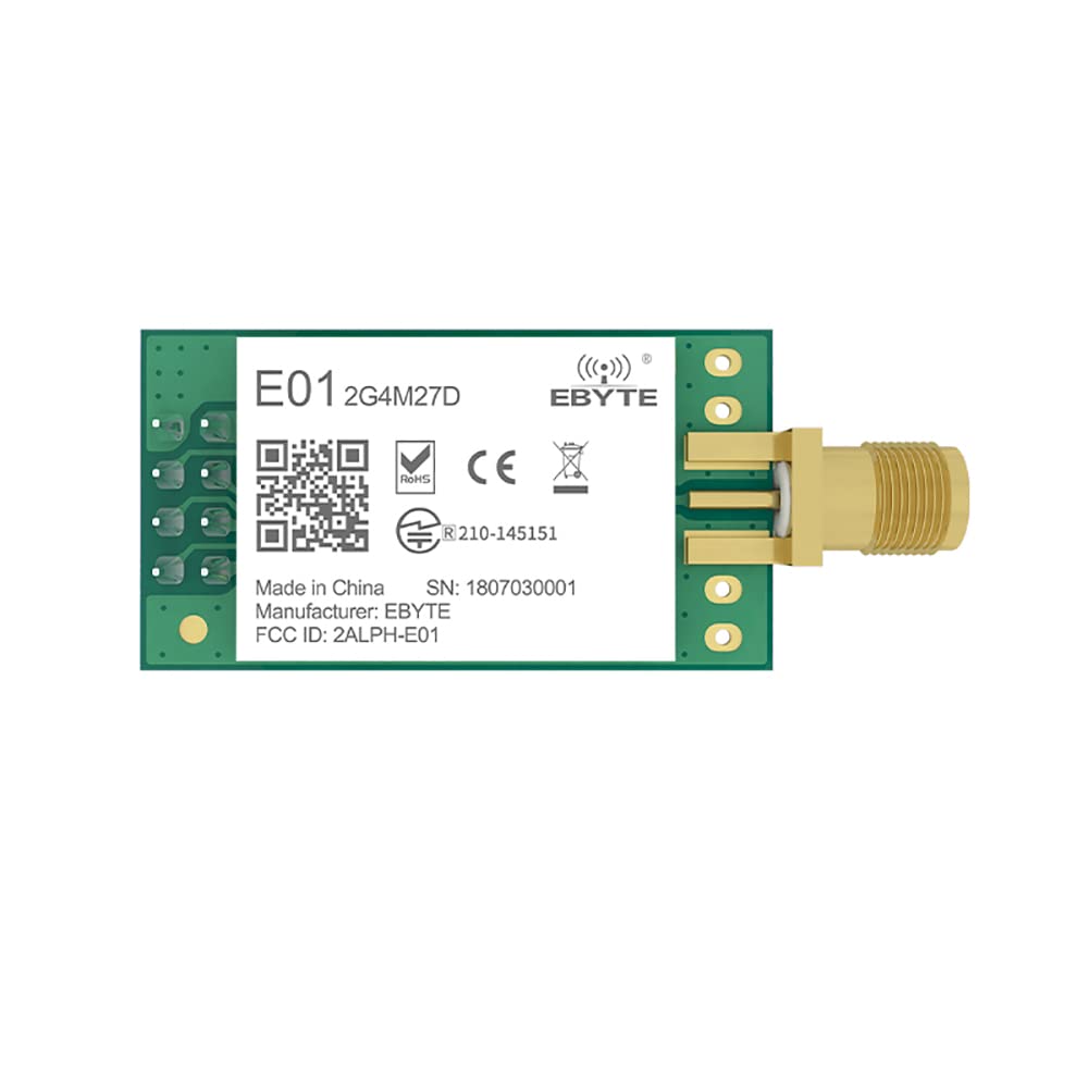 E01 2G4M27D NRF24l01 PA LNA 27dBm 2.4GHz Transmisión de