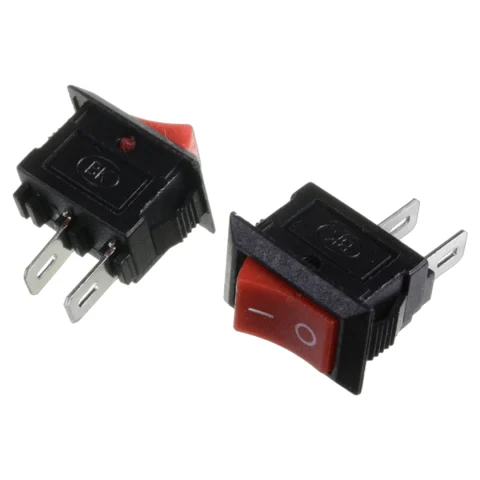 MINI SWITCH KCD11 AC250V 3A 2 PINES ON/OFF SPST COLOR N