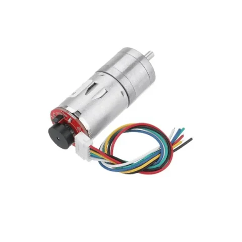 Motor DC JGA25-370 – 12V/16RPM con encoder