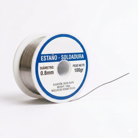 ESTAÑO-SOLDADURA 0.8MM 100GR YIMSAC
