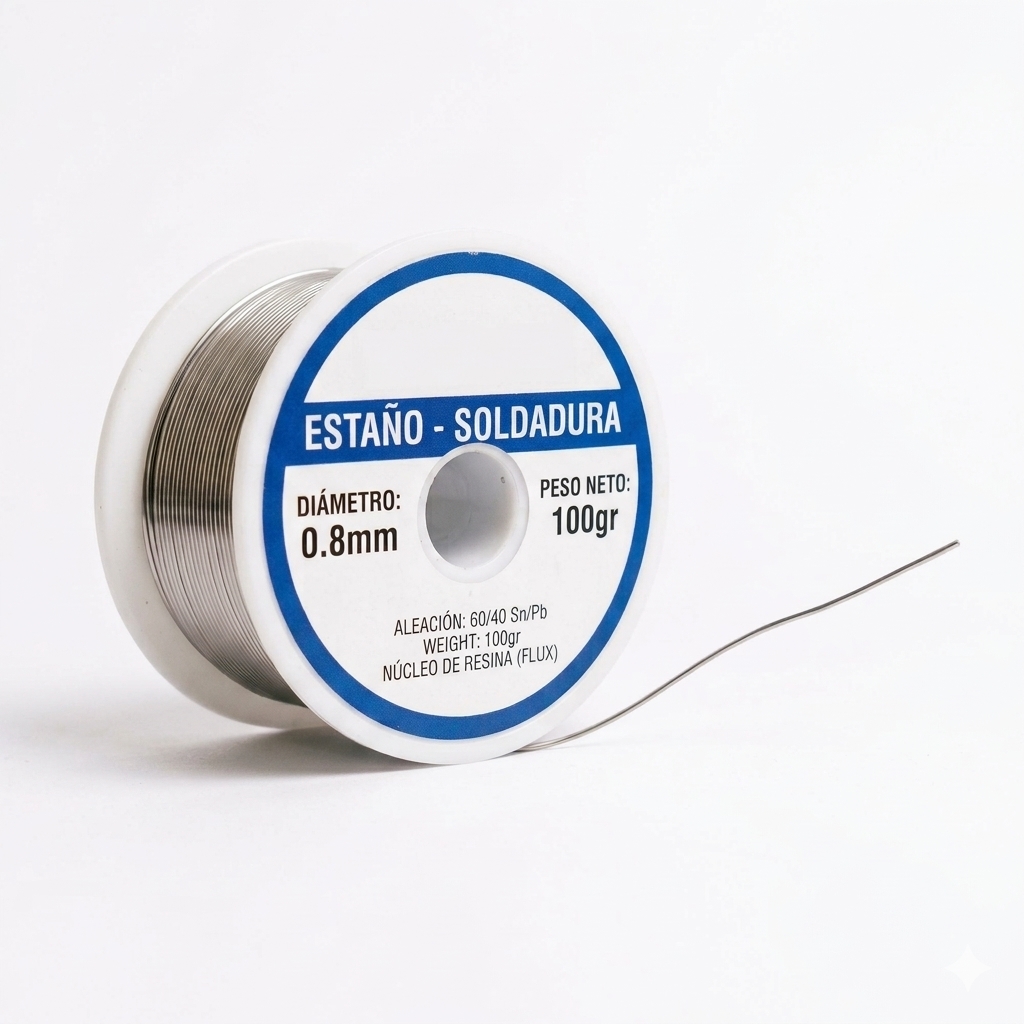 ESTAÑO-SOLDADURA 0.8MM 100GR YIMSAC